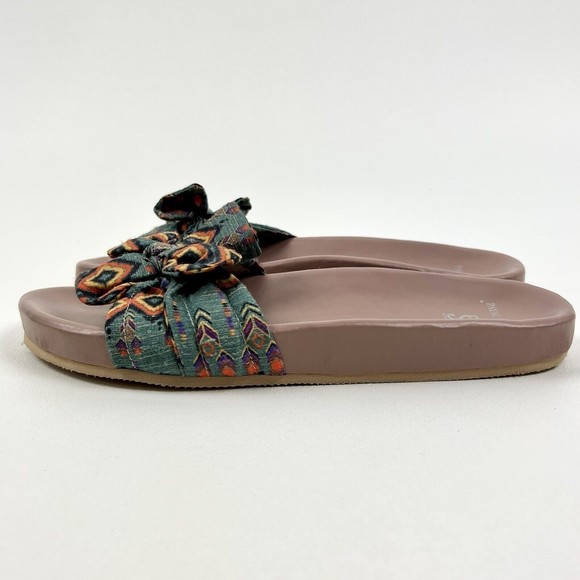 Payal Singhal X Fizzy Goblet Collaboration Sandals Sliders Mules Printed Vegan 9 - Picture 3 of 8